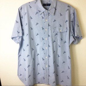 Men's Ralph Lauren Blue 🦞 Lobster 🦞 Shirt XXL